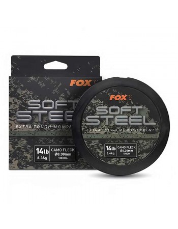 Монофилно шаранджийско влакно Fox Soft Steel Extra Tough Camo Fleck, 1000м