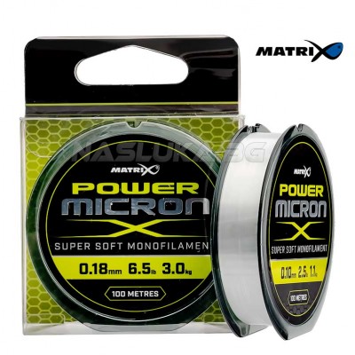 Бързопотъващо монофилно влакно Matrix Power Micron - 100м