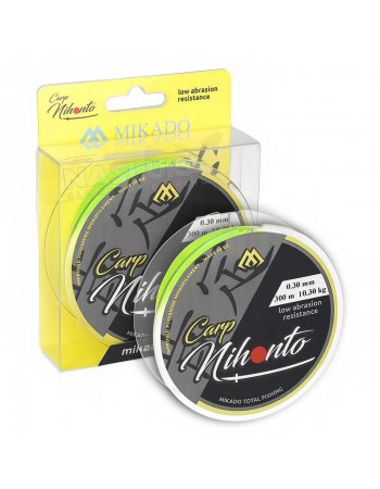 Монофилно шаранджийско влакно Mikado Nihonto Carp Fluo Yellow, 300м