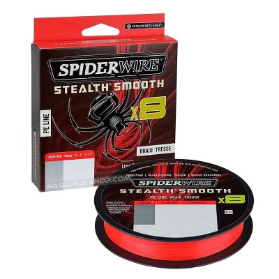 Плетено 8-нишково влакно Spiderwire Stealth Smooth 8x - Code Red - 150м