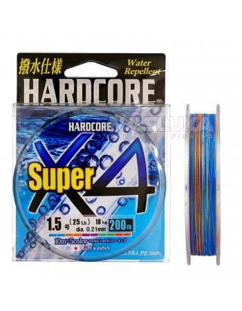 Плетено влакно Duel Hardcore Super X4 Multicolor, 200м