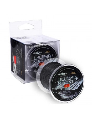 Плетено влакно Mikado Nihonto 4x Fine Braid - 300м - Black