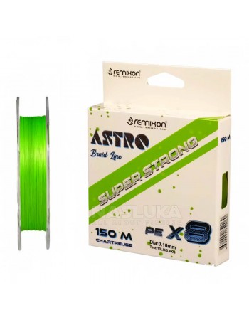 Плетено 8-нишково влакно Remixon Astro Chartreuse, 150 м