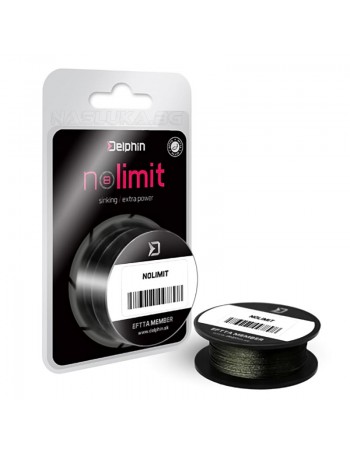 Плетено влакно за шарански поводи и монтажи Delphin NoLimit Hookline - 20м - Green