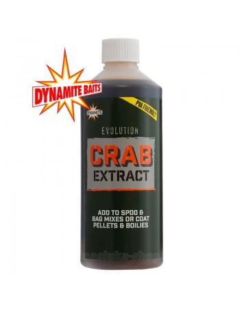 Течен атрактант за шаран Dynamite Baits Evolution 500мл, Crab Extract