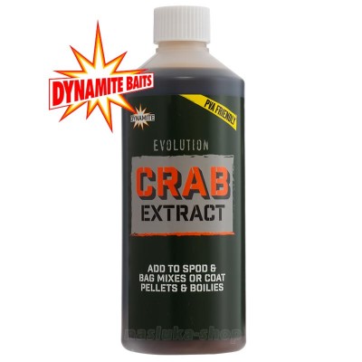 Течен атрактант за шаран Dynamite Baits Evolution 500мл, Crab Extract