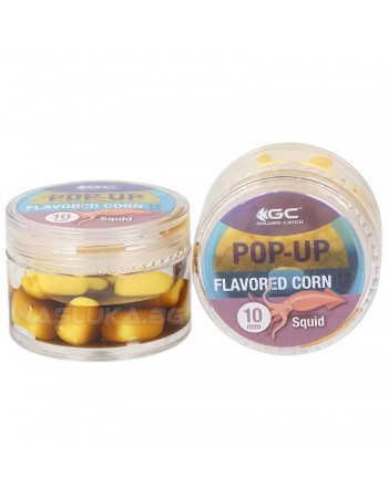 Плаваща изкуствена царевица в дип Golden Catch Pop-up Flavoured Corn 10мм - Squid