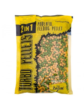 Пелети Carp Zoom Turbo Pellets 2in1 - Pineapple-Banana / Ананас-Банан