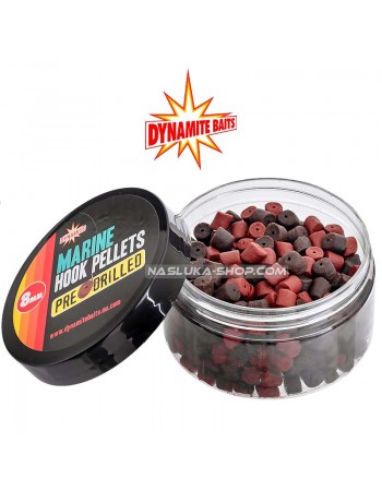 Пелети за стръв Dynamite Baits Hook Pellets Pre-Drilled - Marine