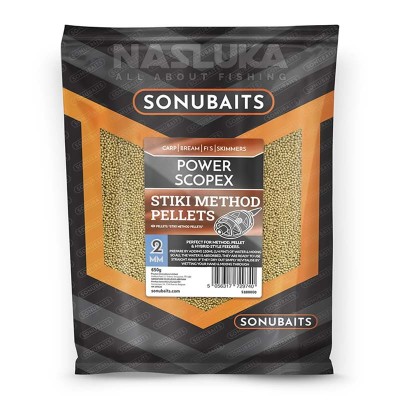 Пелети за метод фидер Sonubaits Stiki Method Pellets 2мм, Power Scopex