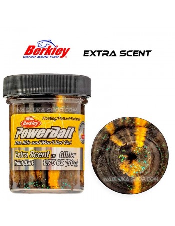 Плаваща паста за пъстърва Berkley Extra Scent Glitter - Black Orange