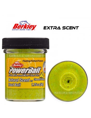 Плаваща паста за пъстърва Berkley Extra Scent Glitter - Light Green Glitter