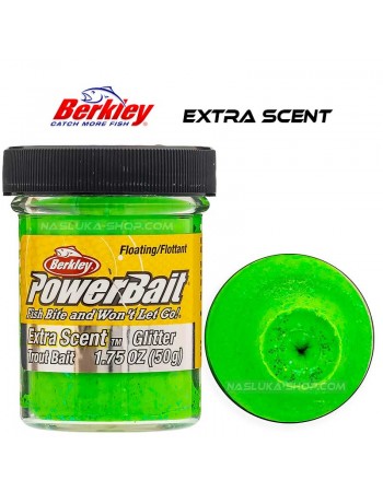 Плаваща паста за пъстърва Berkley Extra Scent Glitter - Spring Green
