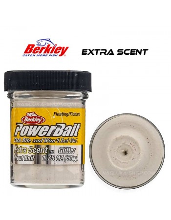 Плаваща паста за пъстърва Berkley Extra Scent Glitter - White