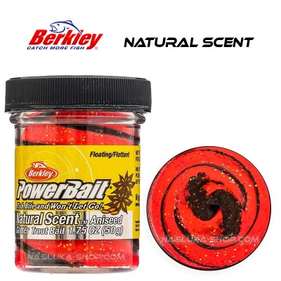 Berkley Aniseed Black Fluo Red Плаваща паста за пъстърва Berkley Natural Scent Glitter - Aniseed - Black & Fluo Red