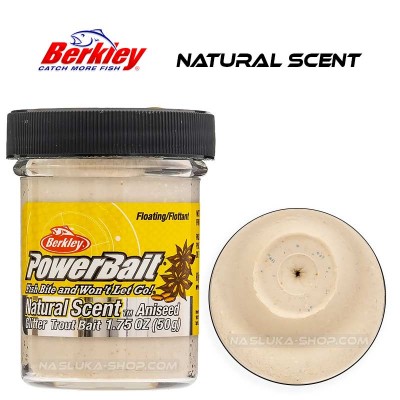 Berkley Aniseed White Плаваща паста за пъстърва Berkley Natural Scent Glitter - Aniseed - White