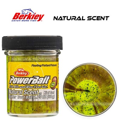 Berkley Kiwi Cool Плаваща паста за пъстърва Berkley Natural Scent Glitter - Kiwi Cool