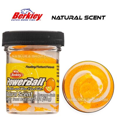 Berkley Orange Soda Плаваща паста за пъстърва Berkley Natural Scent Glitter - Orange Soda