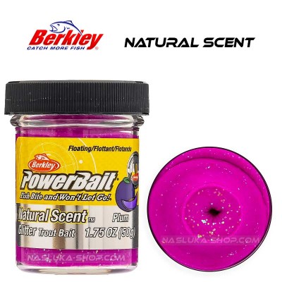 Berkley Plum Плаваща паста за пъстърва Berkley Natural Scent Glitter - Plum