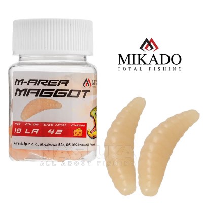 Силиконова ароматизирана камола Mikado M-Area Maggot 3.4см, 16 бр., LA
