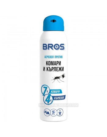 Репелент спрей Bros аерозол против комари и кърлежи