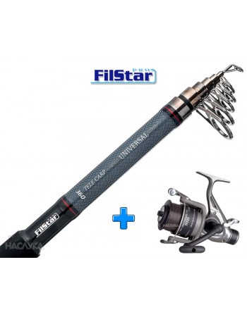 Комплект Въдица + Макара за шарански риболов FilStar Universal Tele Carp - 3.60м